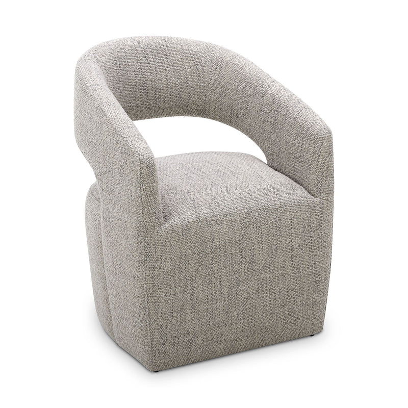 Barrow - Rolling Dining Chair - Gray Storm - JaxCo Furniture