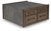 Kallenny - Brown / Gray - Square Cocktail Table - JaxCo Furniture