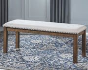 Moriville - Beige - Upholstered Bench - JaxCo Furniture