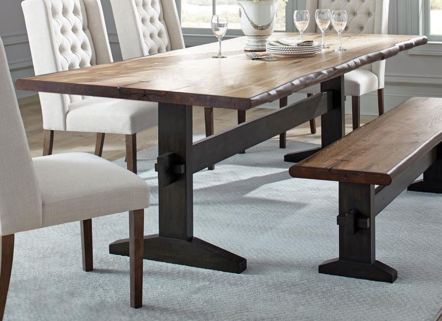 Bexley - Live Edge Dining Table - Natural Honey - JaxCo Furniture