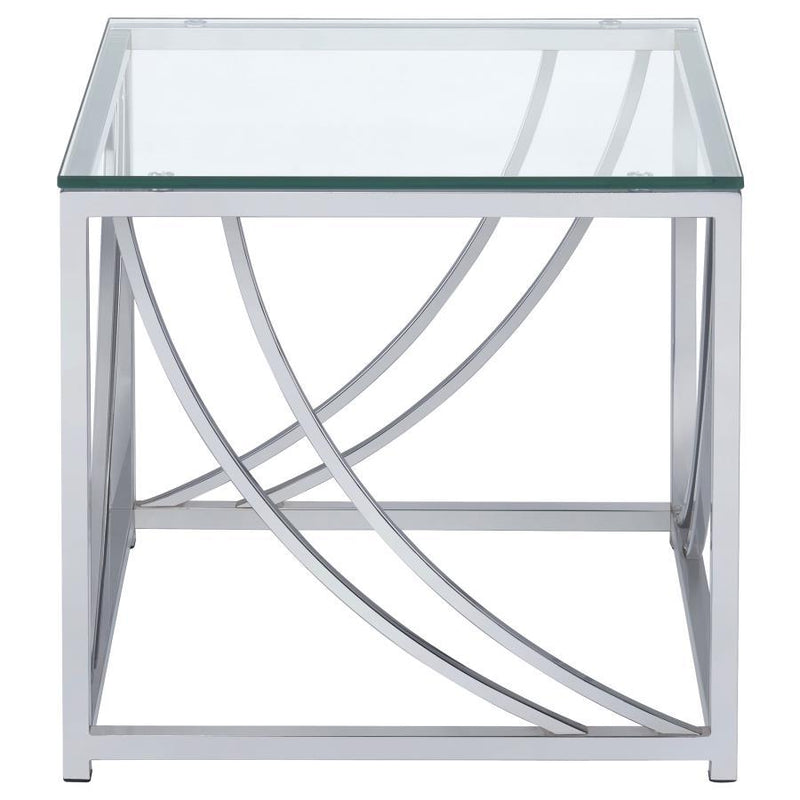 Lille - Glass Top Entryway Sofa Console Table Accents - JaxCo Furniture