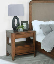 Maderia - 2-Drawer Nightstand Bedside Table - Walnut - JaxCo Furniture