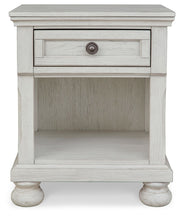 Robbinsdale - Antique White - One Drawer Night Stand - JaxCo Furniture