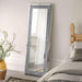 Valerie - Acrylic Crystal Floor Mirror - Silver - JaxCo Furniture