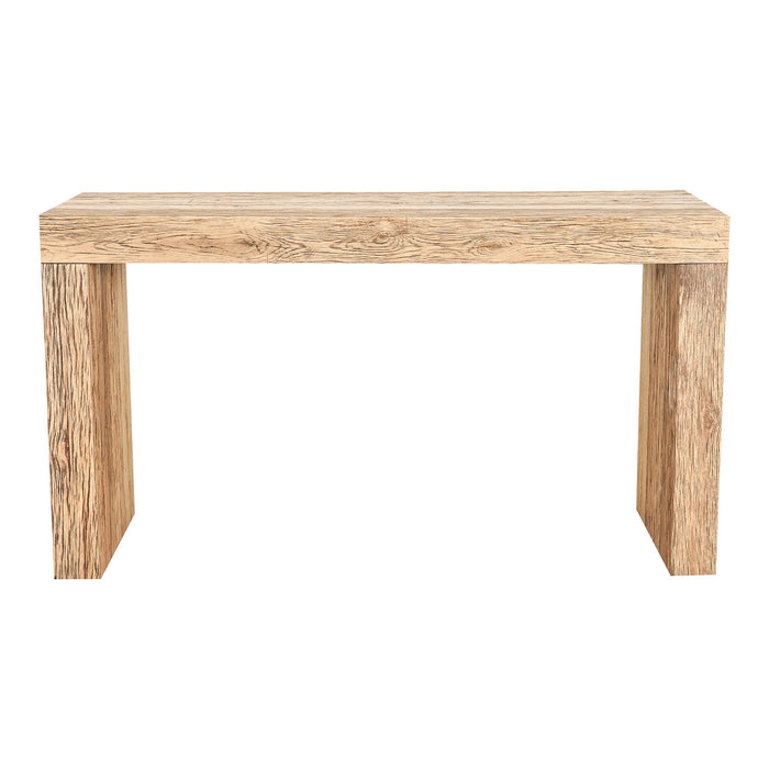 Evander - Console Table Aged Oak - Light Brown - JaxCo Furniture