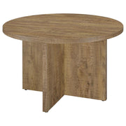 Jamestown - Round Composite Wood Dining Table - Mango - JaxCo Furniture