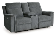 Barnsana - Dbl Power Reclining Loveseat With Console - JaxCo Furniture