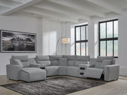 ModMax II - Salt And Pepper - Reclining Sectional - JaxCo Furniture
