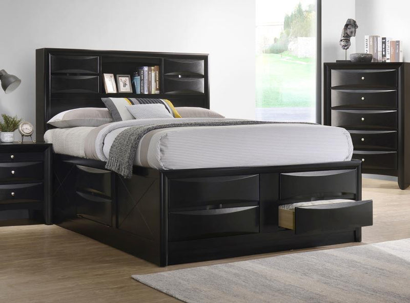 Briana - Wood Storage Bookcase Bed - JaxCo Furniture