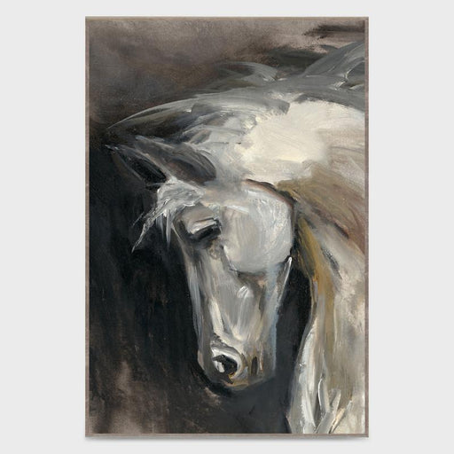 Dash - 30" x 40" Canvas Art - Dark Gray - JaxCo Furniture