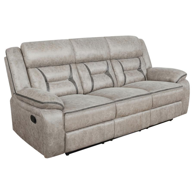 Greer - Upholstered Reclining Sofa Set - JaxCo Furniture
