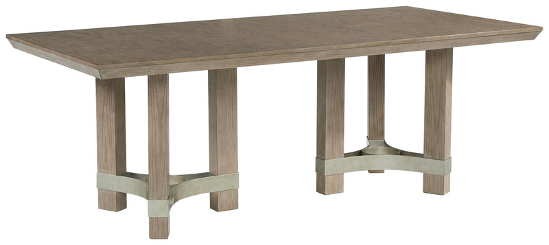 Chrestner - Gray - Rectangular Dining Room Table - JaxCo Furniture