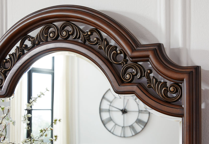 Lavinton - Brown - Dresser And Mirror - JaxCo Furniture