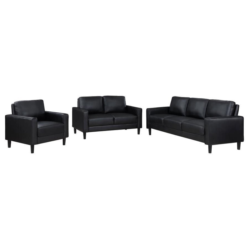Ruth - Upholstered Track Arm Sofa Set - JaxCo Furniture