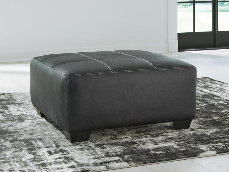 Brixley Pier - Graphite - Oversized Accent Ottoman - JaxCo Furniture