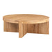 Folke - Round Coffee Table - Light Brown - JaxCo Furniture