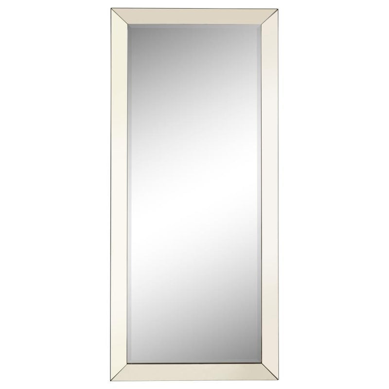 Barnett - Full Length Floor Or Wall Mirror - Silver - JaxCo Furniture
