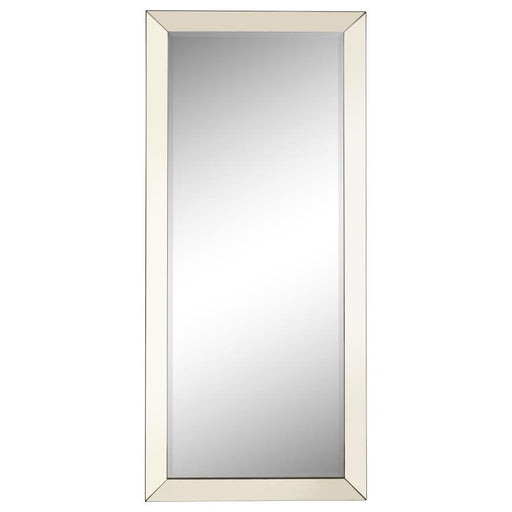 Barnett - Full Length Floor Or Wall Mirror - Silver - JaxCo Furniture