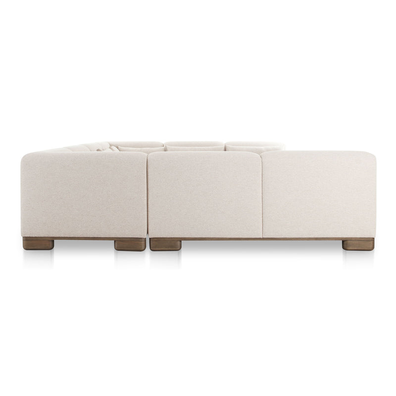 June - U Shaped Modular Sectional - Oatmeal - JaxCo Furniture