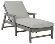 Visola - Gray - Chaise Lounge with Cushion - JaxCo Furniture
