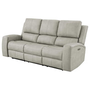 Brickston - Triple Power Reclining Sofa - JaxCo Furniture