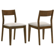 Almonte - Dining Chair Upholstered Seat (Set of 2) - Dark Brown - JaxCo Furniture