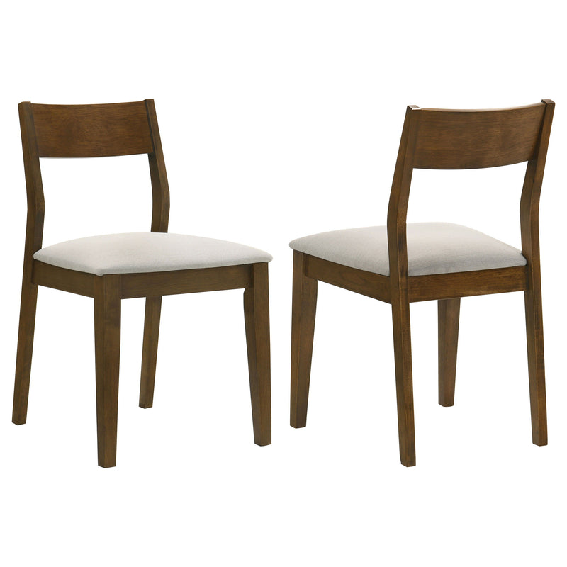 Almonte - Dining Chair Upholstered Seat (Set of 2) - Dark Brown - JaxCo Furniture