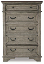 Lodenbay - Antique Gray - Five Drawer Chest - JaxCo Furniture