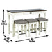 Joanna - 4 Piece Bar Set - White - JaxCo Furniture