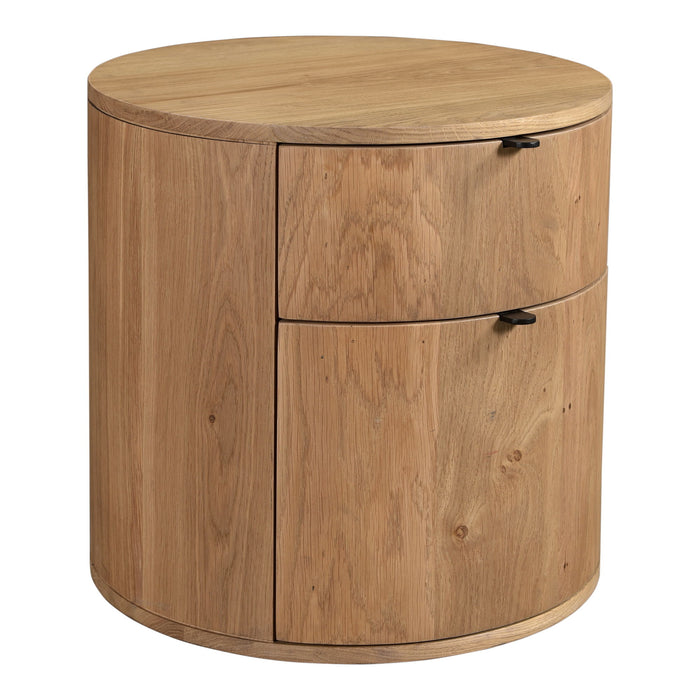 Theo - Two Drawer Nightstand - Light Brown - JaxCo Furniture