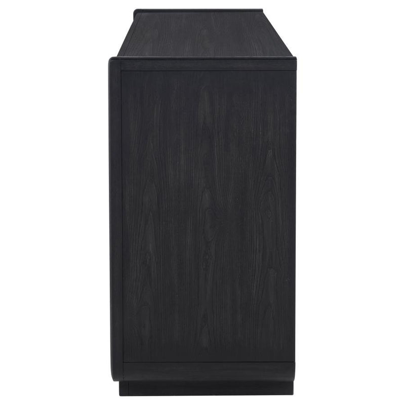 Leandro - 2-Drawer Dining Sideboard Server - Burnished Black - JaxCo Furniture