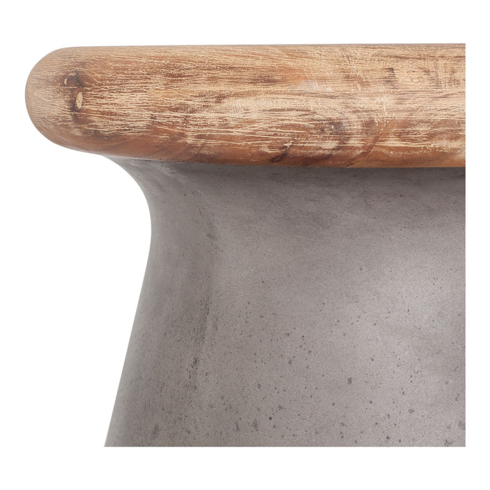 Earthstar - Outdoor Stool - Gray - JaxCo Furniture