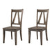 Finn - Wooden Side Chair (Set of 2) - Chocolate - JaxCo Furniture