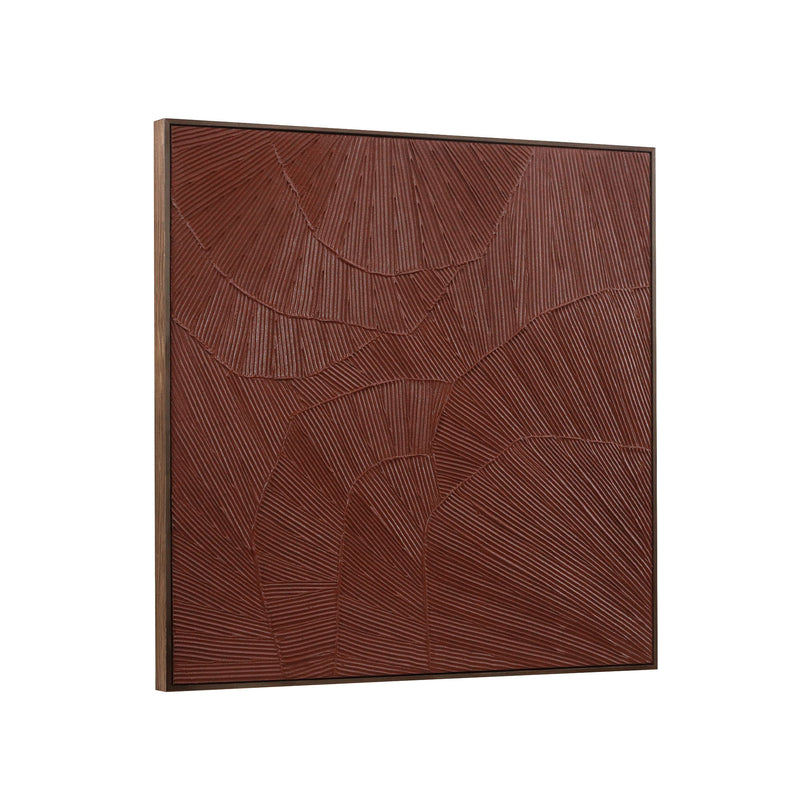 Flutter - Framed Painting - Maroon - JaxCo Furniture