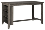 Caitbrook - Gray - Rectangular Dining Room Counter Table - JaxCo Furniture