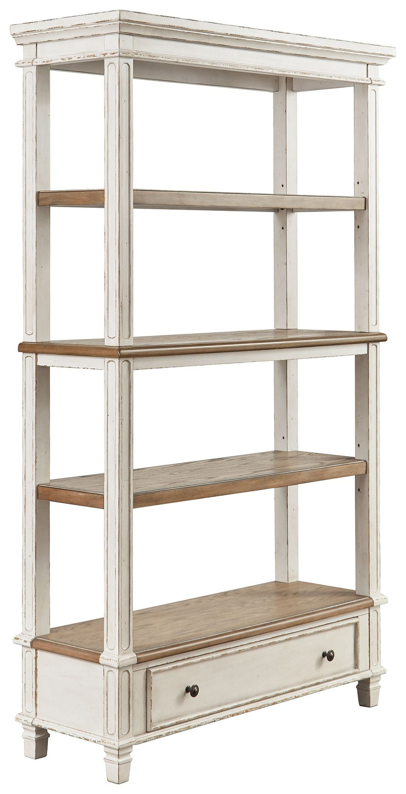 Realyn - Brown / White - Bookcase - JaxCo Furniture