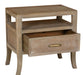 Francesca - 1 Drawer Nightstand - Vintage Taupe - JaxCo Furniture