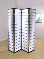 Roberto - 4-Panel Room Divider Folding Shoji Screen - JaxCo Furniture