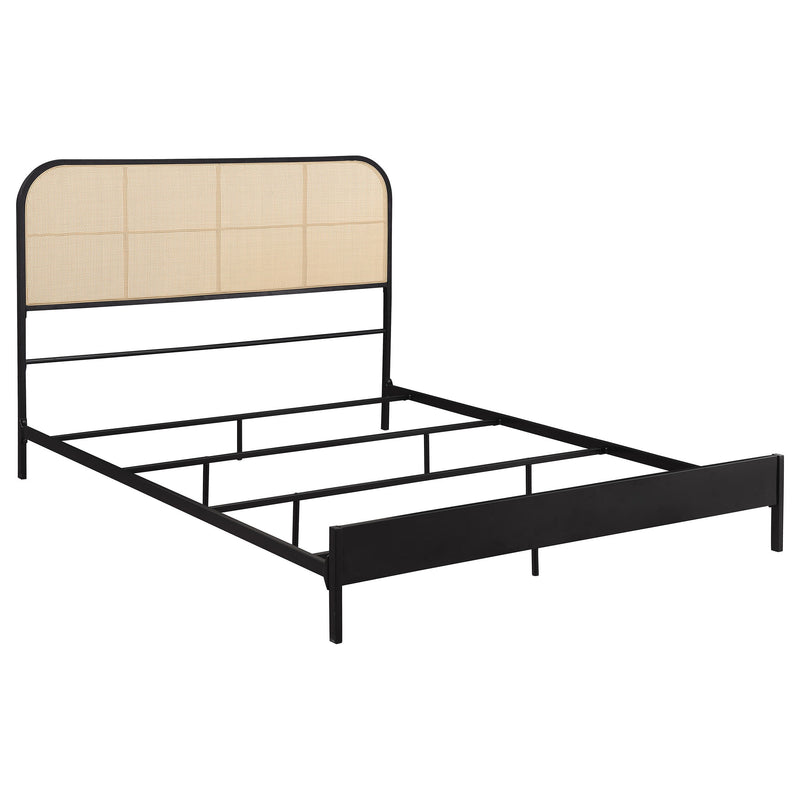 Amherst - Radio Weave Rattan Metal Bed - JaxCo Furniture