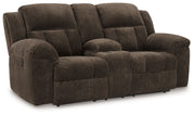 Frohn - Dbl Reclining Loveseat With Console - JaxCo Furniture