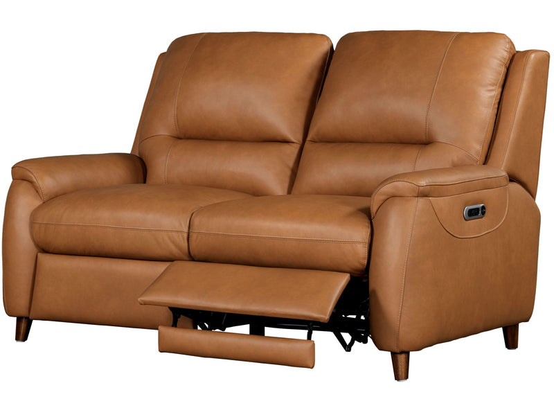 Austin - Power Reclining Loveseat P2 - Caramel Cream - JaxCo Furniture