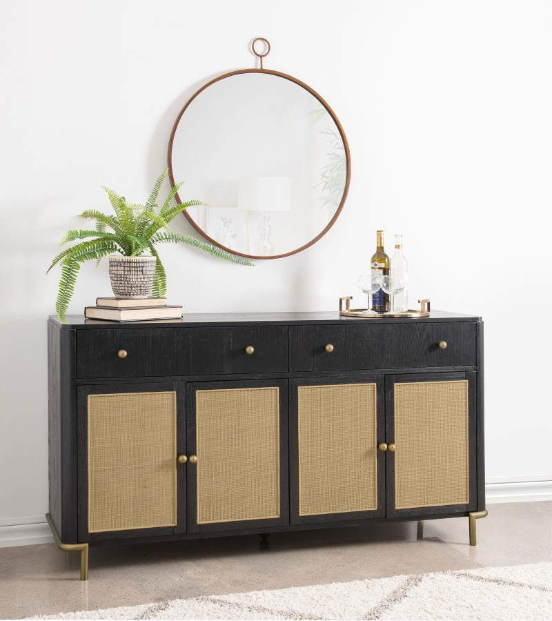 Arini - Cane Door Dining Sideboard Server - JaxCo Furniture