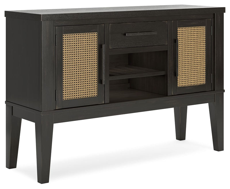 Galliden - Black - Dining Room Server - JaxCo Furniture