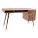 O2 - Desk - Caramel Brown - JaxCo Furniture