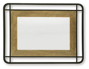 Beelman - Black / Brown - Accent Mirror - JaxCo Furniture