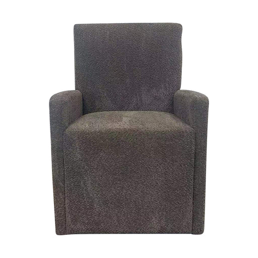 Pure Modern Dining - Upholstered Caster Chair - Himalaya Granite - JaxCo Furniture