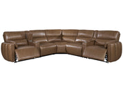Modesto - Modular Power Reclining Sectional With Power Adjustable Headrests - JaxCo Furniture