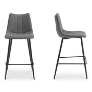 Alibi - Counter Stool (Set of 2) - Gray - JaxCo Furniture