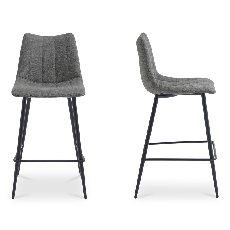 Alibi - Counter Stool (Set of 2) - Gray - JaxCo Furniture