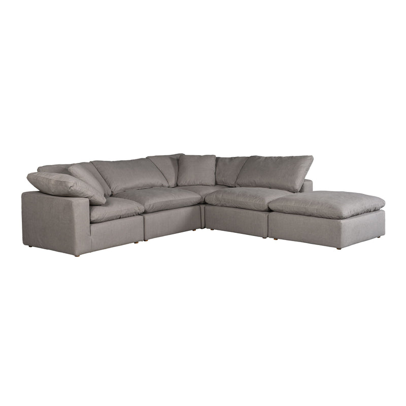 Terra - Livesmart Fabric Condo Dream Modular Sectional - Light Gray - JaxCo Furniture